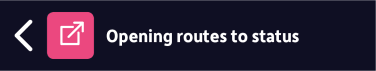 Previous section: Opening routes to status